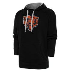 Chicago Bears Antigua Victory Chenille Pullover Hoodie - Black cheap