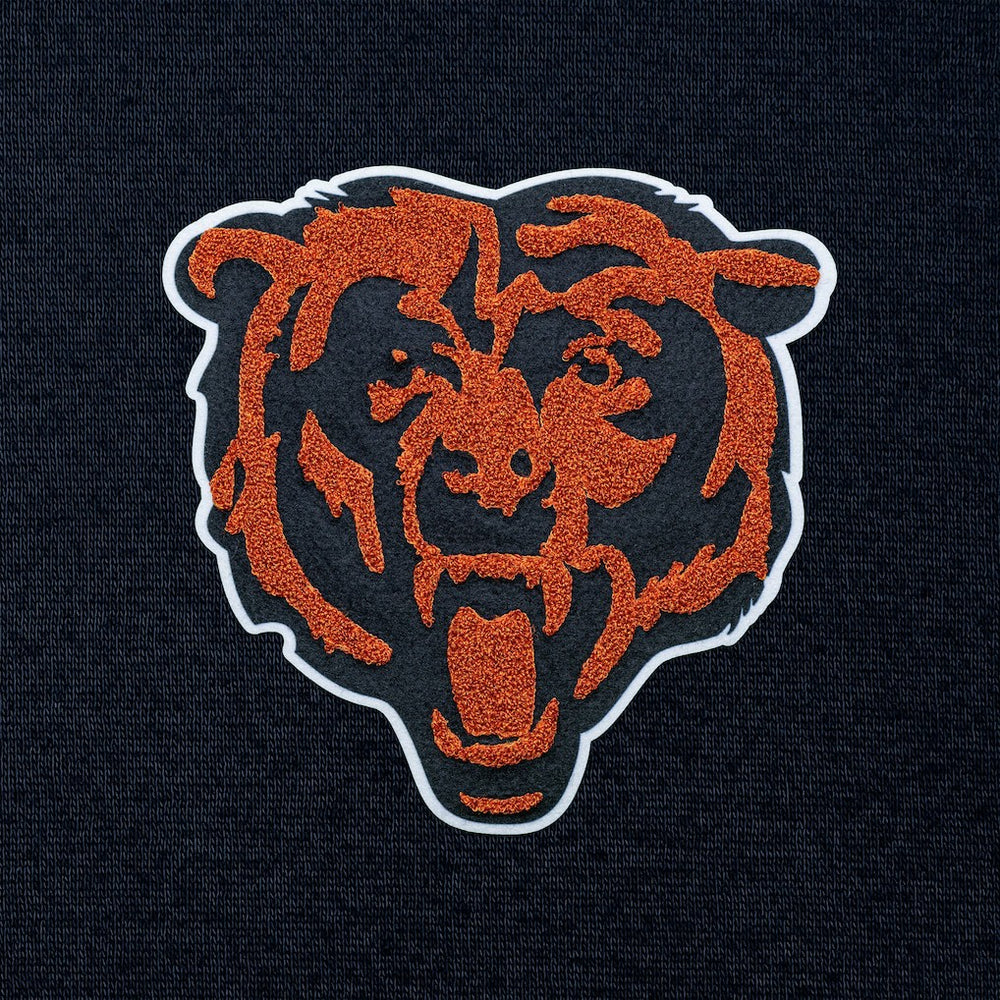 Chicago Bears Antigua Victory Chenille Pullover Hoodie - Navy cheap