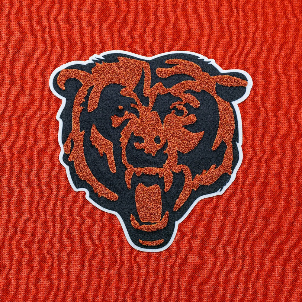 Chicago Bears Antigua Victory Chenille Pullover Hoodie - Orange for sale