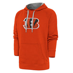 Cincinnati Bengals Antigua Victory Chenille Pullover Hoodie - Orange sale