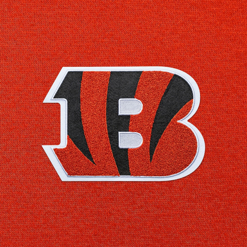 Cincinnati Bengals Antigua Victory Chenille Pullover Hoodie - Orange sale