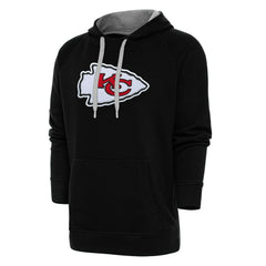 Kansas City Chiefs Antigua Victory Chenille Pullover Hoodie - Black sale