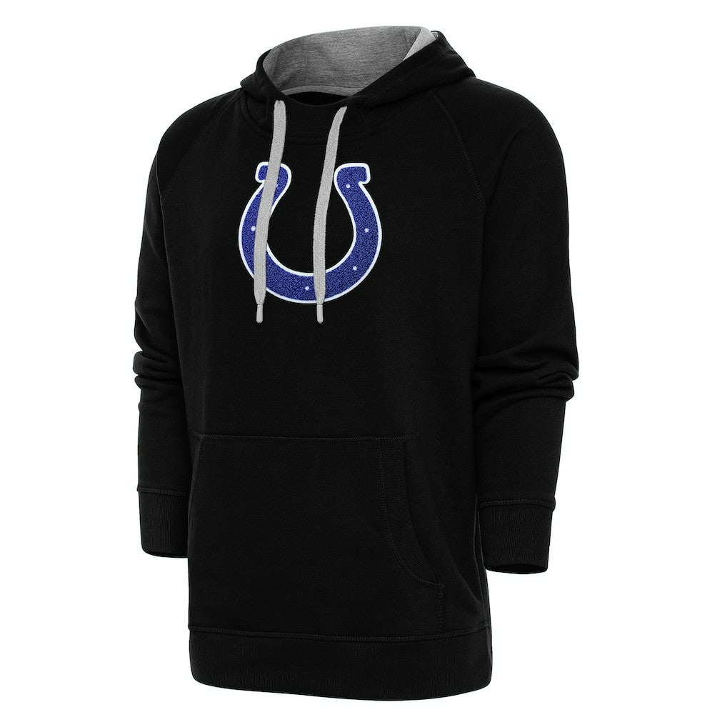 Indianapolis Colts Antigua Victory Chenille Pullover Hoodie - Black sale