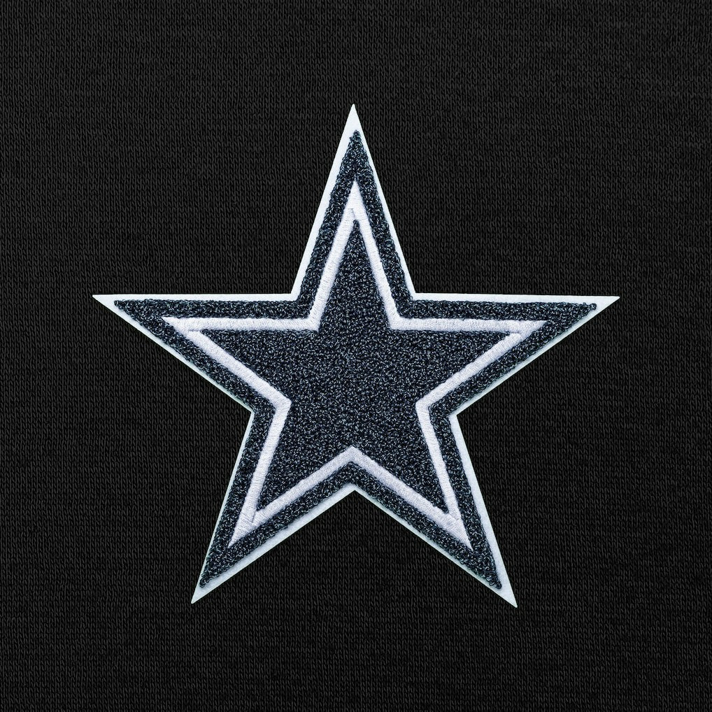 Dallas Cowboys Antigua Victory Chenille Pullover Hoodie - Black on sale