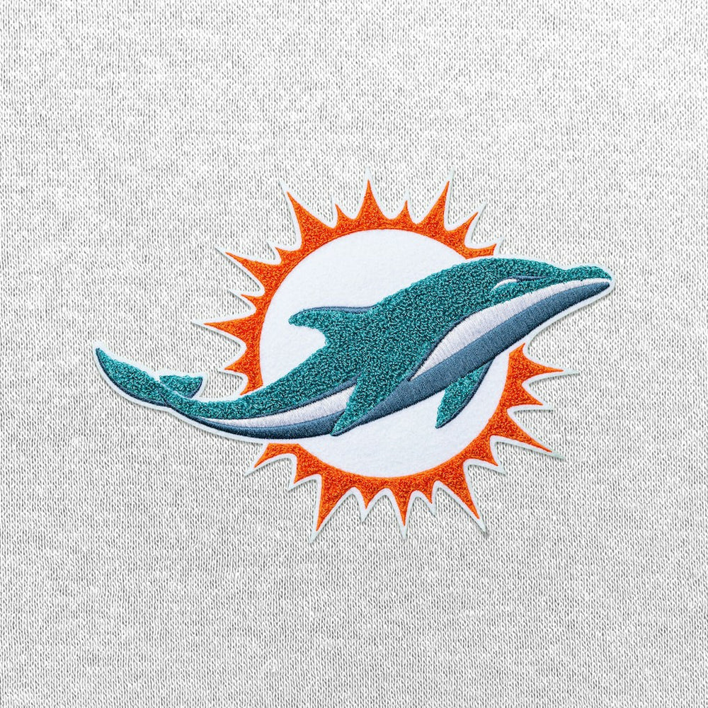 Miami Dolphins Antigua Victory Chenille Pullover Hoodie - White sale
