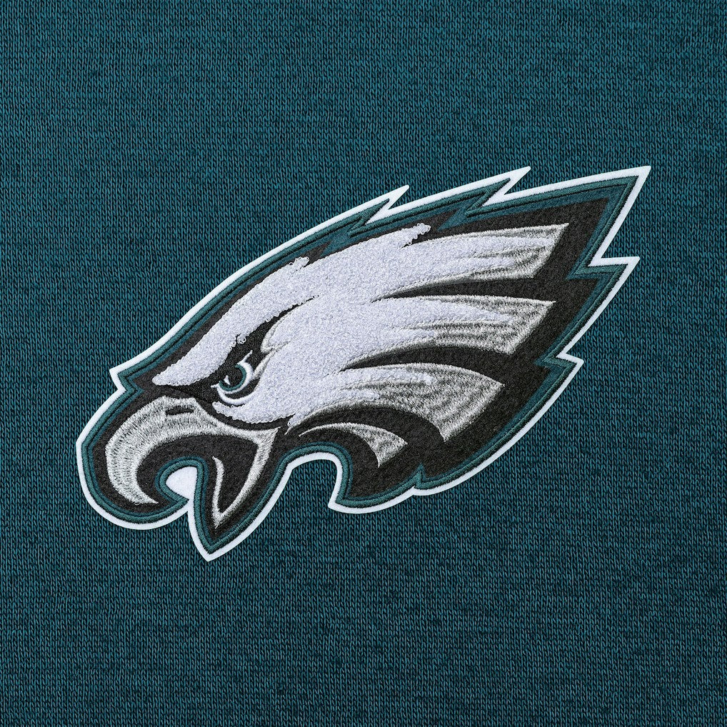 Philadelphia Eagles Antigua Victory Chenille Pullover Hoodie - Midnight Green cheap