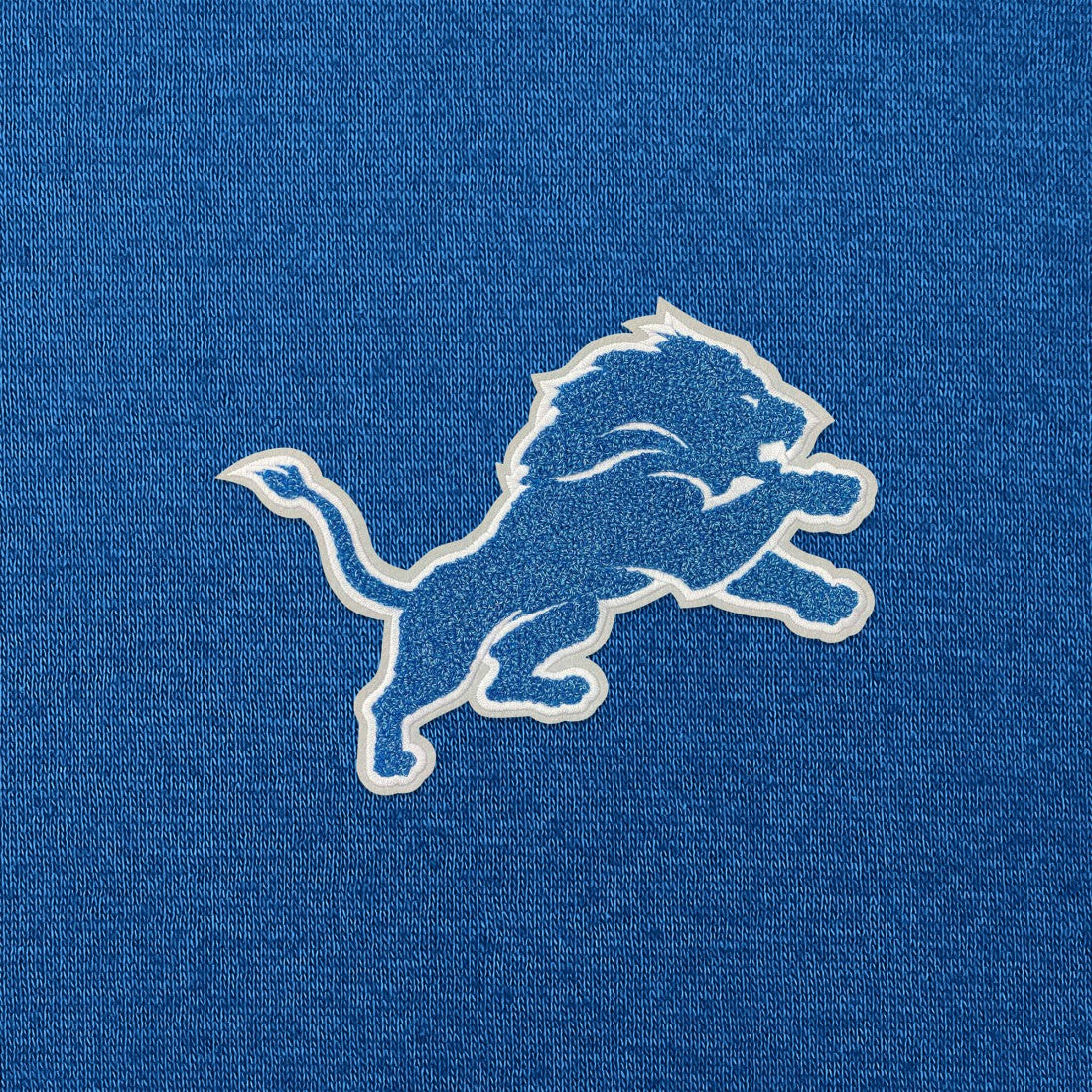 Detroit Lions Antigua Victory Chenille Pullover Hoodie - Blue for sale