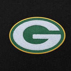 Green Bay Packers Antigua Victory Chenille Pullover Hoodie - Black outlet