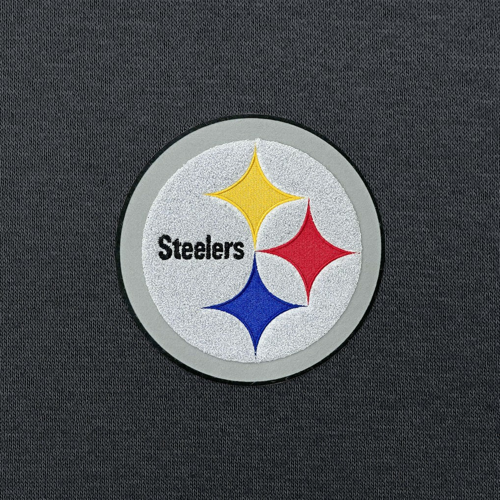 Pittsburgh Steelers Antigua Victory Chenille Pullover Hoodie - Charcoal on sale