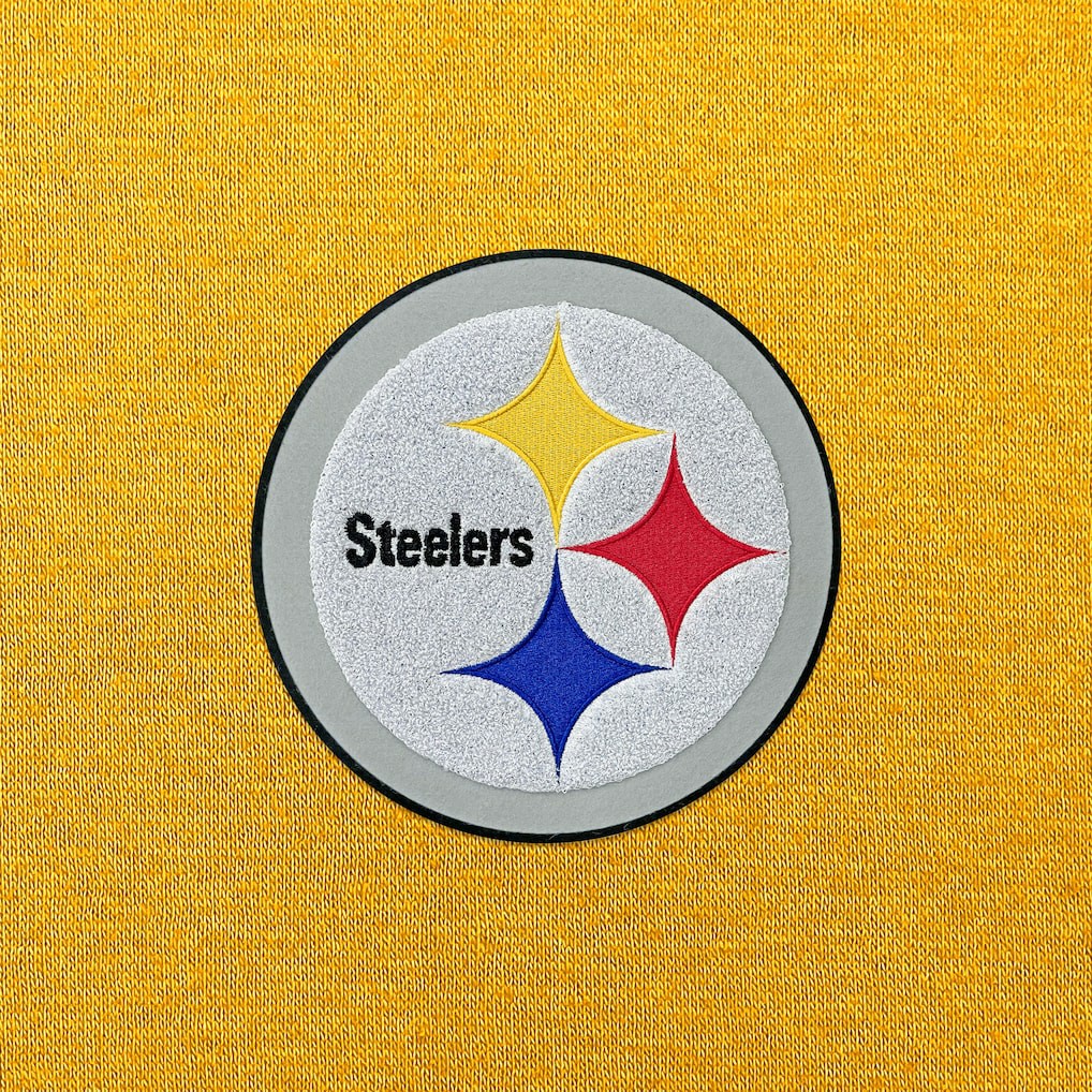 Pittsburgh Steelers Antigua Victory Chenille Pullover Hoodie - Gold discount