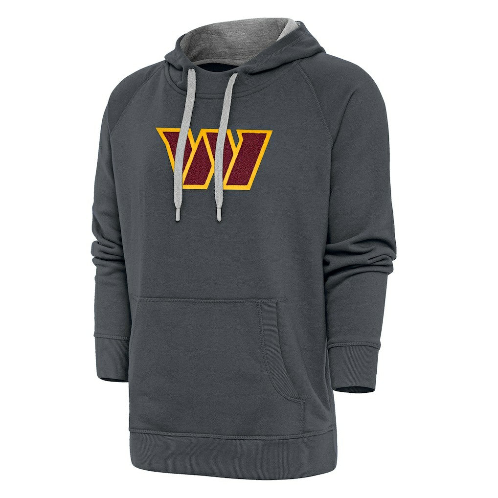 Washington Commanders Antigua Victory Chenille Pullover Hoodie - Charcoal online