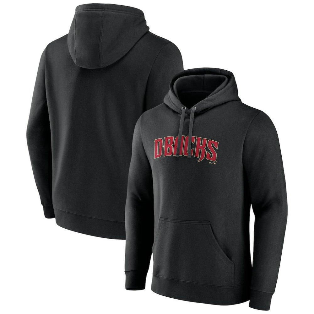 Arizona Diamondbacks Official Wordmark Pullover Hoodie Black