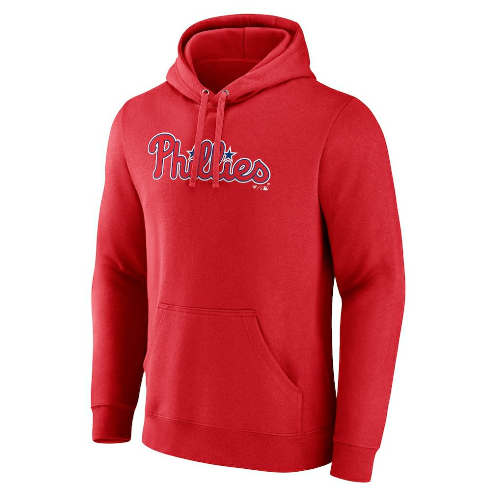 Philadelphia Phillies Official Wordmark Pullover Hoodie Red