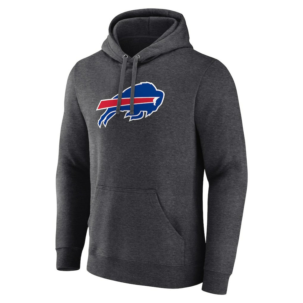 Buffalo Bills Primary Team Logo Fitted Pullover Hoodie - Charcoal sale