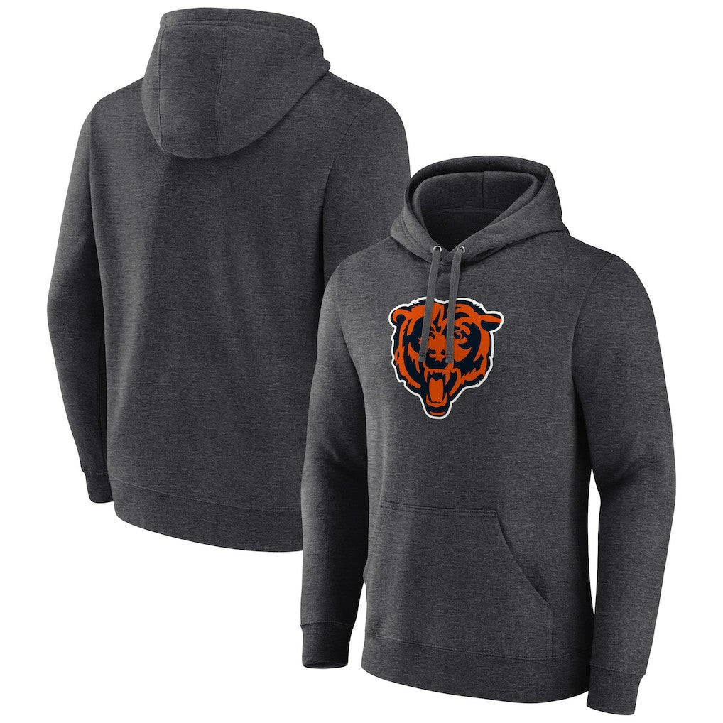 Chicago Bears Primary Team Logo Fitted Pullover Hoodie - Charcoal cheap