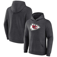 Kansas City Chiefs Primary Team Logo Fitted Pullover Hoodie - Charcoal for sale