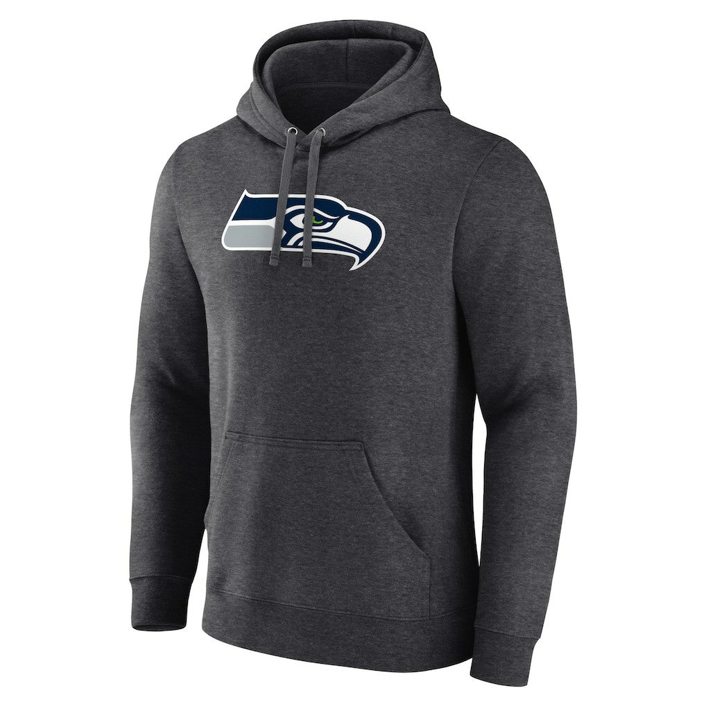 Seattle Seahawks Primary Team Logo Fitted Pullover Hoodie - Charcoal cheap