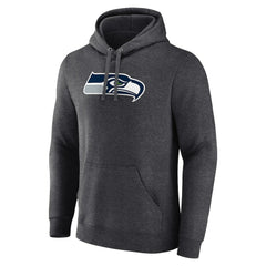 Seattle Seahawks Primary Team Logo Fitted Pullover Hoodie - Charcoal cheap