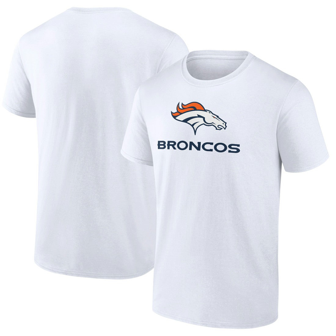 Denver Broncos Logo Team Lockup T-Shirt - White online