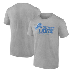 Detroit Lions Logo Team Lockup T-Shirt - Heather Gray on sale