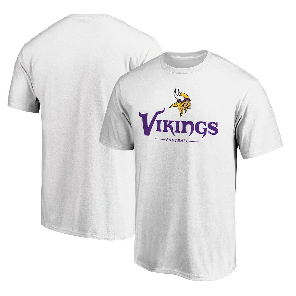 Minnesota Vikings Logo Team Lockup T-Shirt - White online