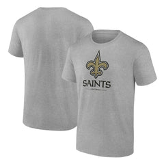 New Orleans Saints Logo Team Lockup T-Shirt - Heather Gray online