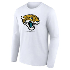 Jacksonville Jaguars Logo Team Lockup Long Sleeve T-Shirt - White cheap