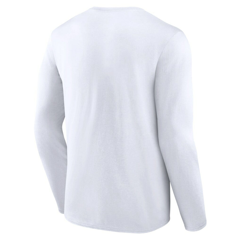 New Orleans Saints Logo Team Lockup Long Sleeve T-Shirt - White online