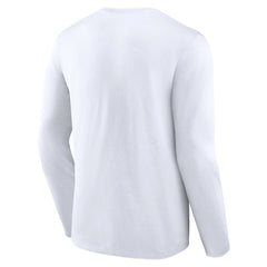 New York Jets Logo Team Lockup Long Sleeve T-Shirt - White for sale