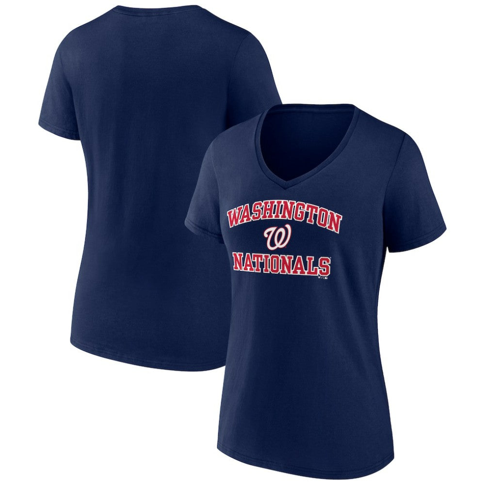 Washington Nationals Women's Heart and Soul T-Shirt Navy