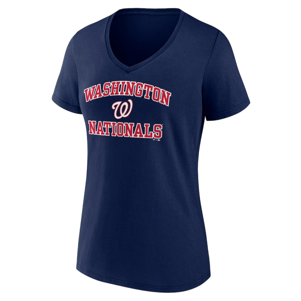 Washington Nationals Women's Heart and Soul T-Shirt Navy