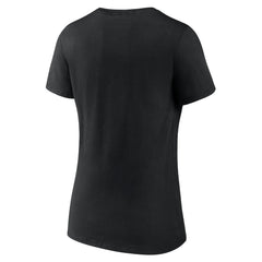 Cincinnati Reds Women's Heart and Soul V-Neck T-Shirt Black