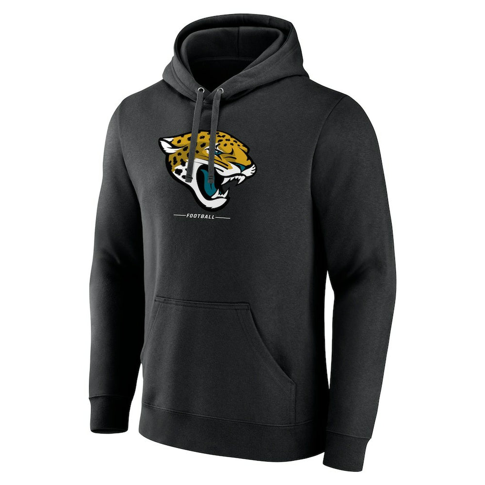Jacksonville Jaguars Logo Team Lockup Fitted Pullover Hoodie - Black sale