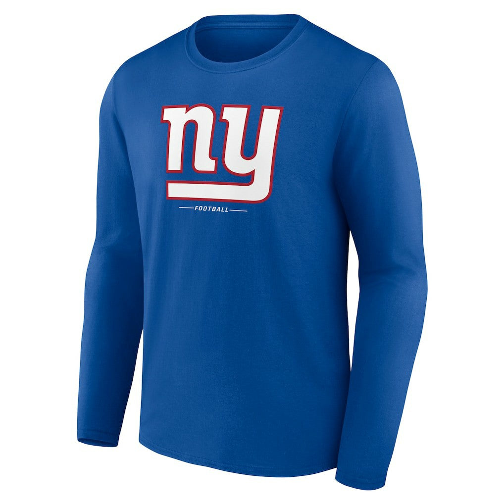 New York Giants Logo Team Lockup Long Sleeve T-Shirt - Royal online