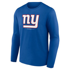 New York Giants Logo Team Lockup Long Sleeve T-Shirt - Royal online