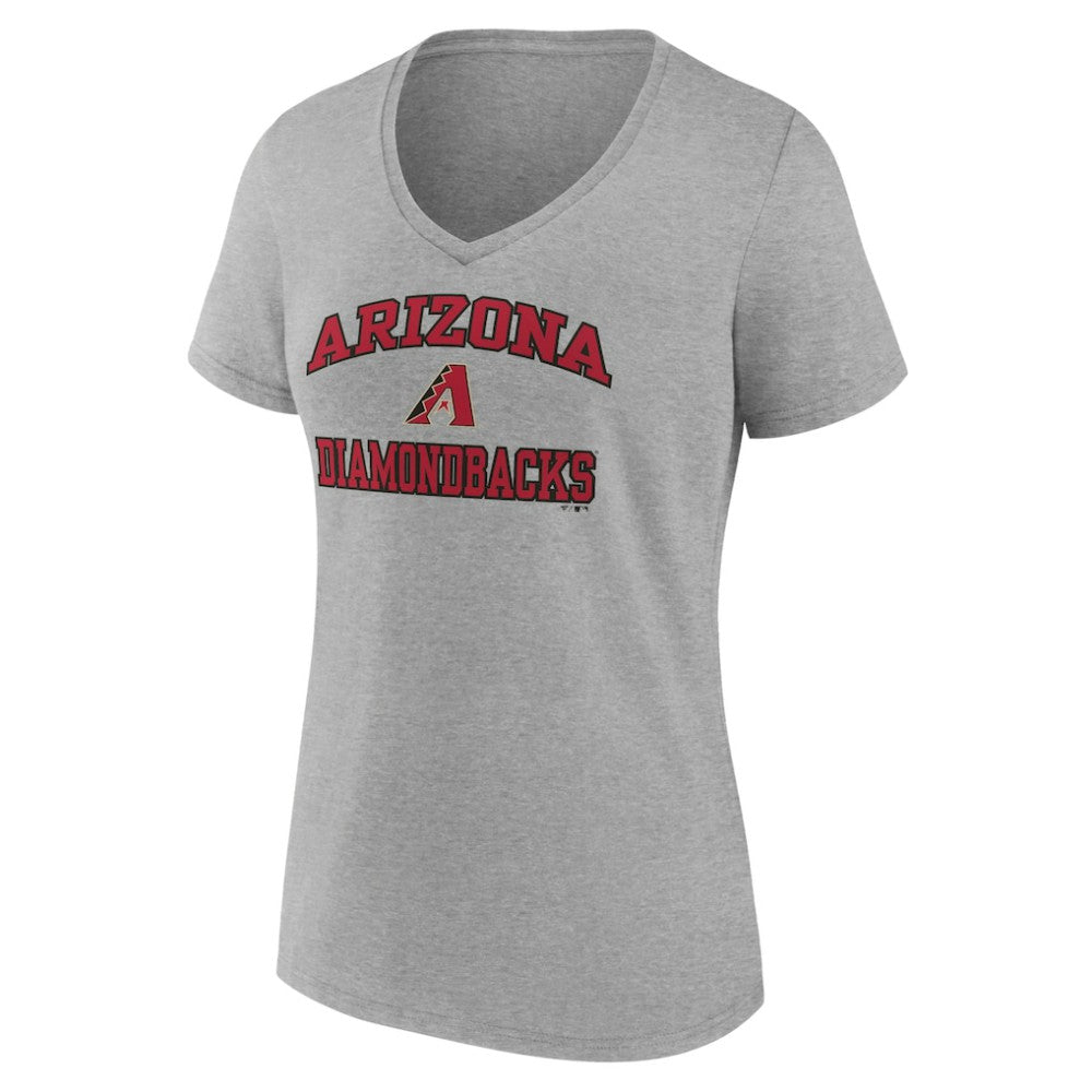 Arizona Diamondbacks Women's Heart and Soul V-Neck T-Shirt Gray
