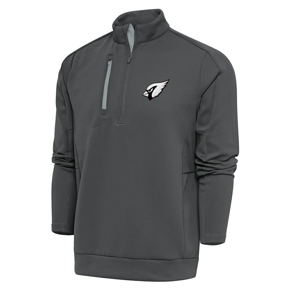 Arizona Cardinals Antigua Metallic Logo Generation Quarter-Zip Pullover Top - Charcoal cheap