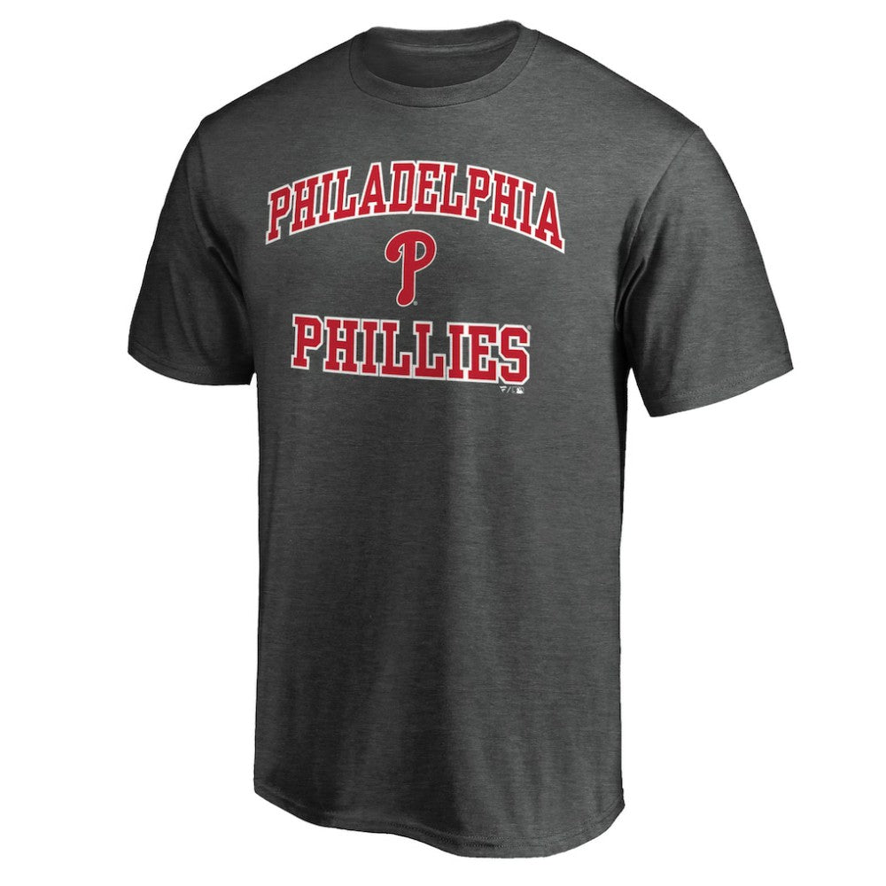 Philadelphia Phillies Heart and Soul T-Shirt Charcoal