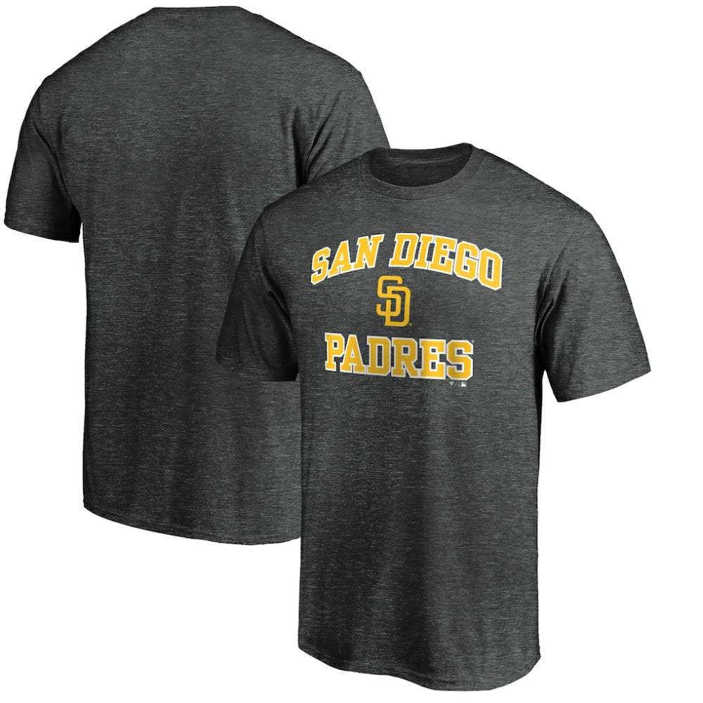 San Diego Padres Heart and Soul Team T-Shirt Charcoal
