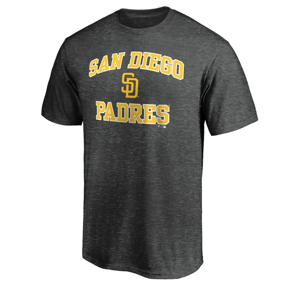 San Diego Padres Heart and Soul Team T-Shirt Charcoal