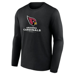 Arizona Cardinals Logo Team Lockup Long Sleeve T-Shirt - Black on sale