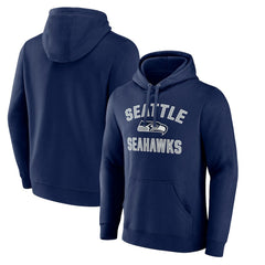 Seattle Seahawks Victory Arch Fitted Pullover Hoodie - College Navy for sale