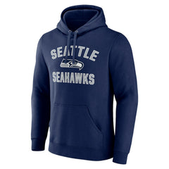 Seattle Seahawks Victory Arch Fitted Pullover Hoodie - College Navy for sale