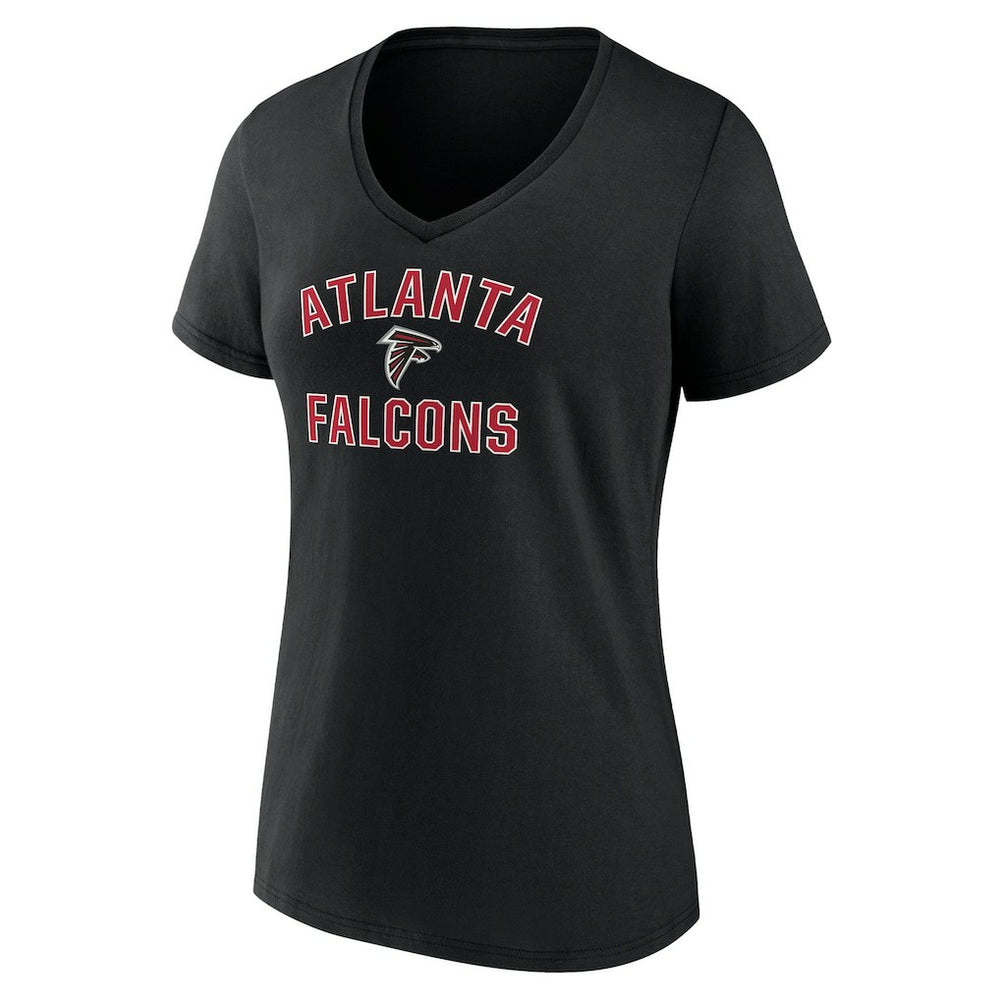 Atlanta Falcons Women's Victory Arch Team V-Neck T-Shirt - Black for sale