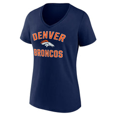 Denver Broncos Women's Victory Arch Team V-Neck T-Shirt - Navy online