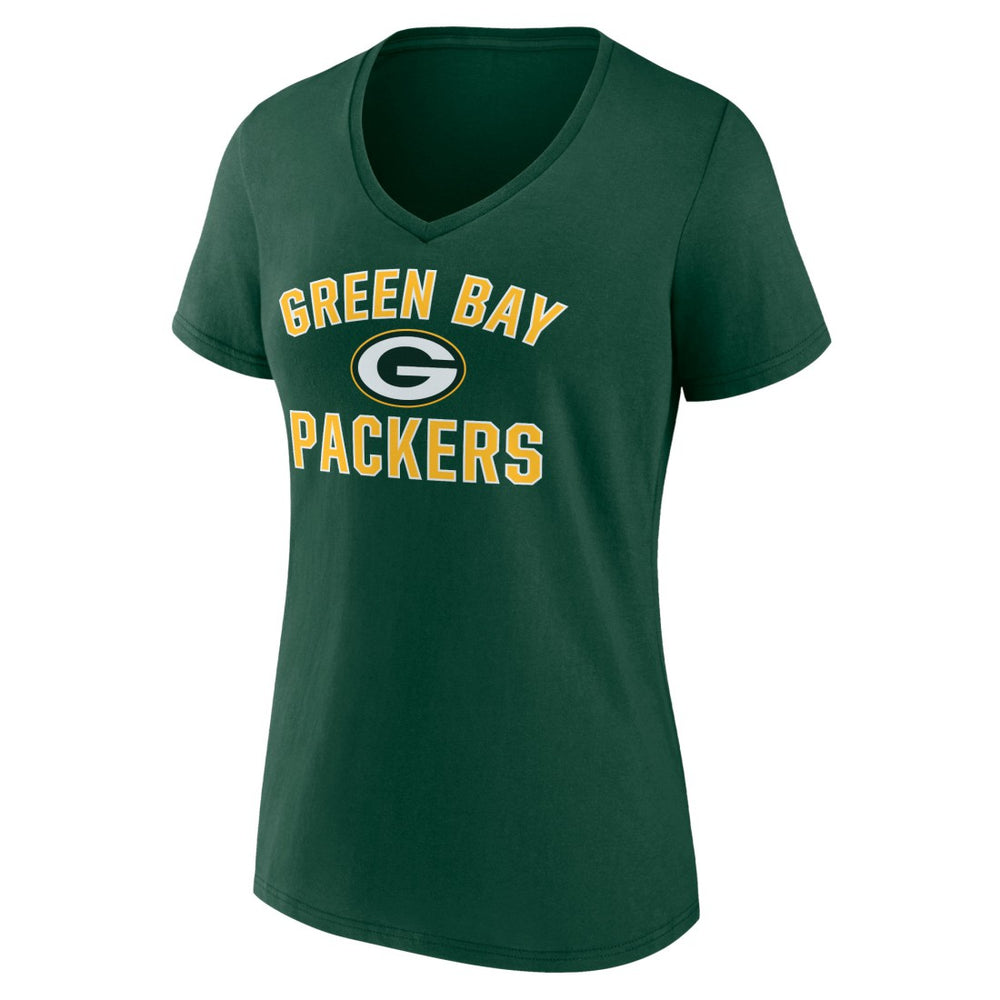 Green Bay Packers Women's Victory Arch Team V-Neck T-Shirt - Green outlet