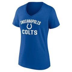 Indianapolis Colts Women's Victory Arch Team V-Neck T-Shirt - Royal on sale