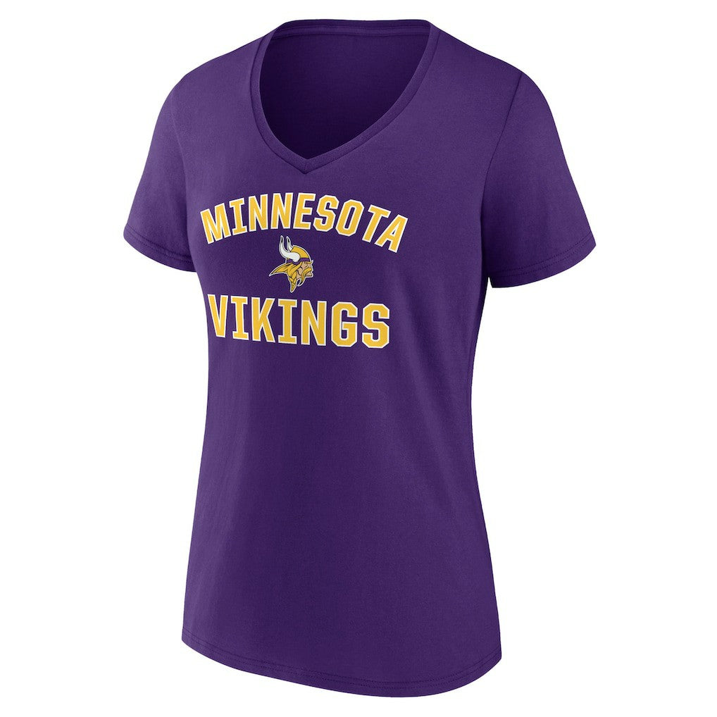 Minnesota Vikings Women's Victory Arch Team V-Neck T-Shirt - Purple sale