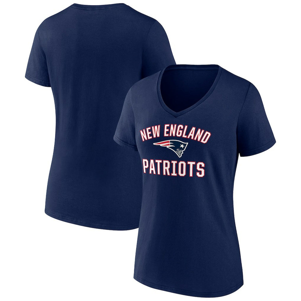 New England Patriots Women's Victory Arch Team V-Neck T-Shirt - Navy online