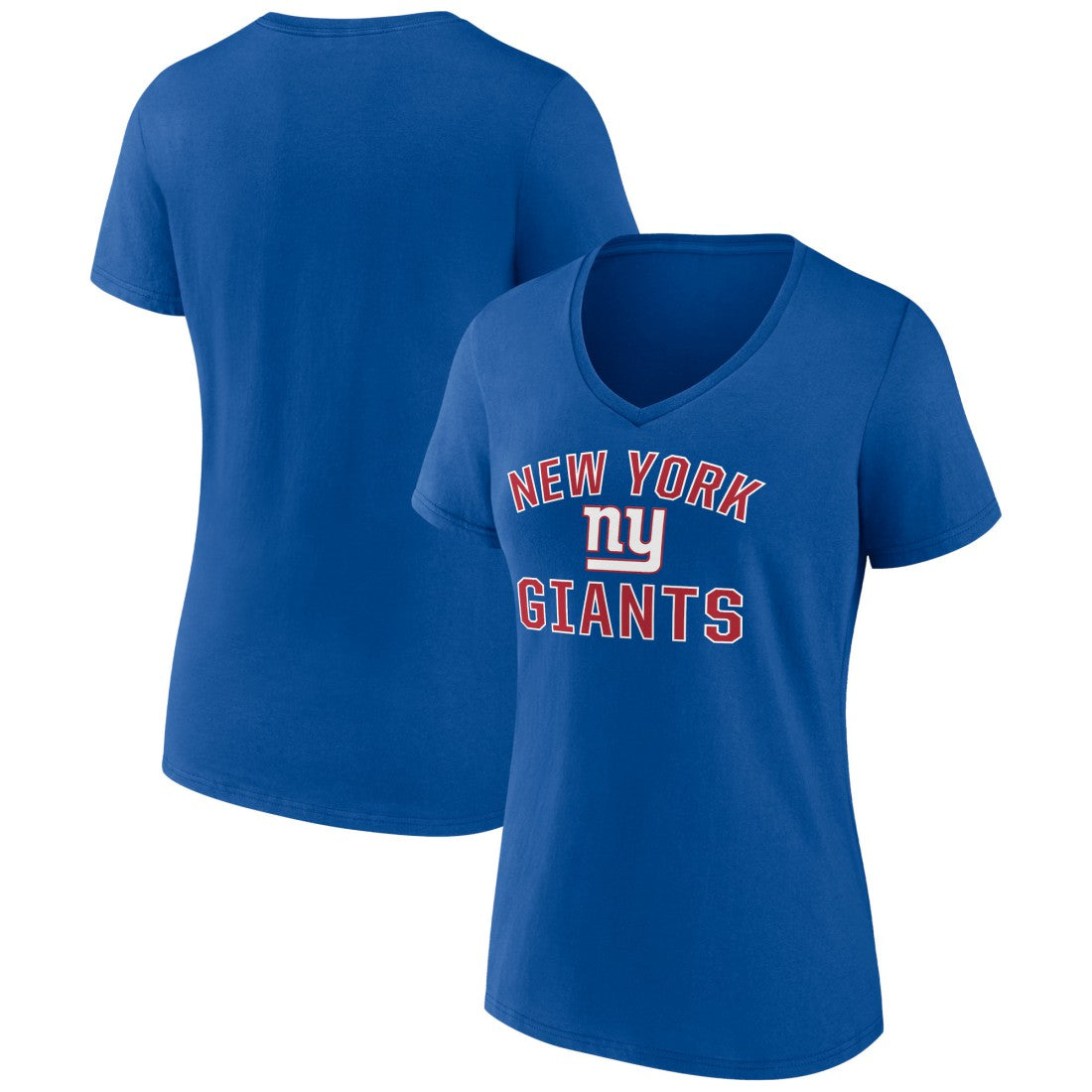 New York Giants Women's Victory Arch Team V-Neck T-Shirt - Royal cheap